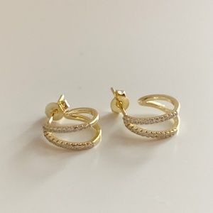 NEW SHASHI Pave Earrings
